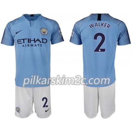 Koszulka Manchester City WALKER 2 Dziecięca Główna 2018-2019 - Koszulki Piłkarskie